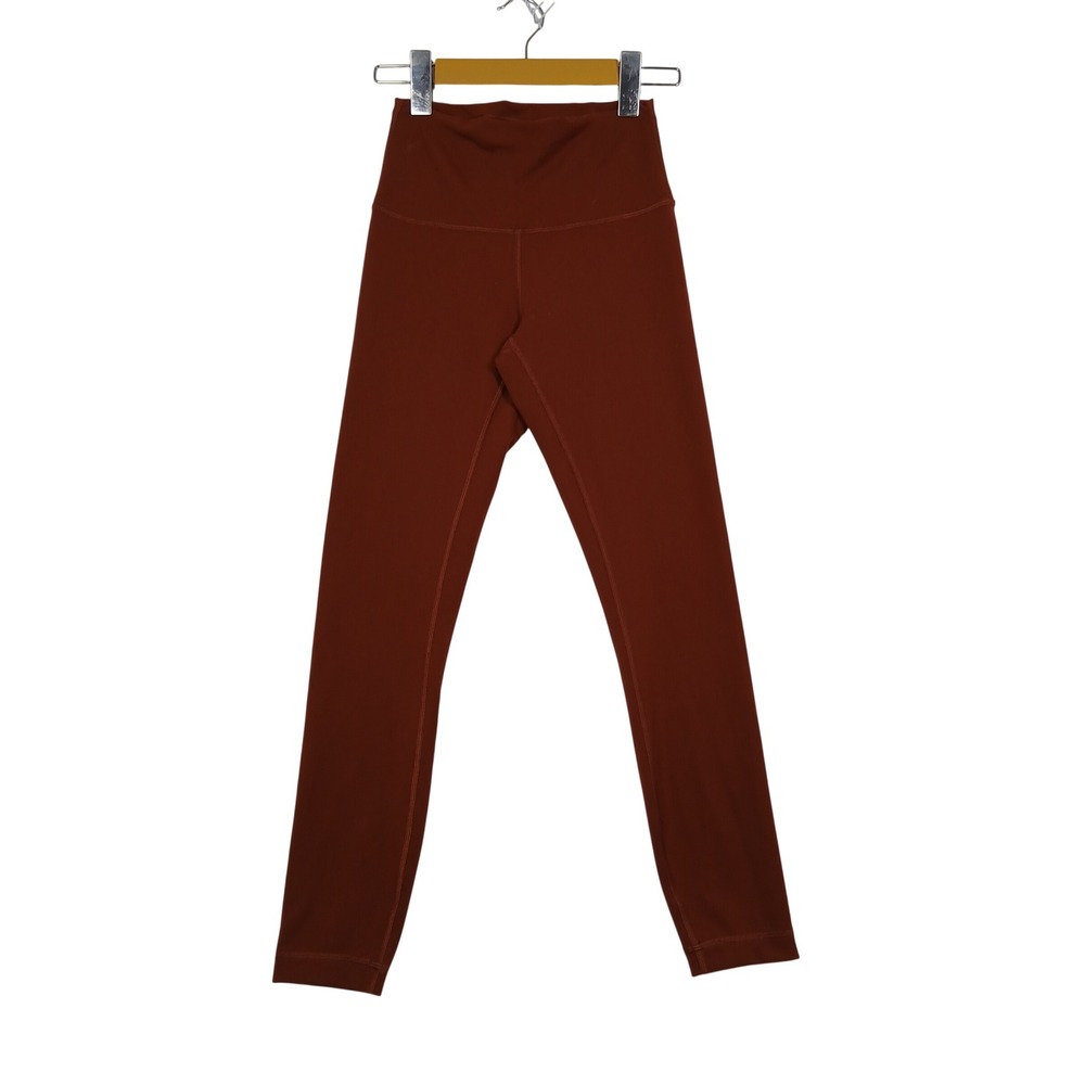 Lululemon Align High-Rise Pant 25 Rust Red Terracotta Yoga Leggings Size 4
